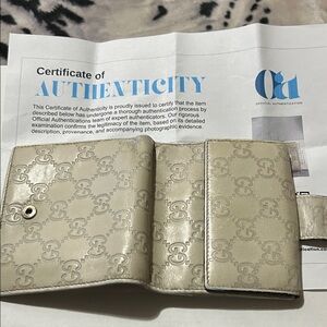 Gucci Light Beige GG Pattern Wallet